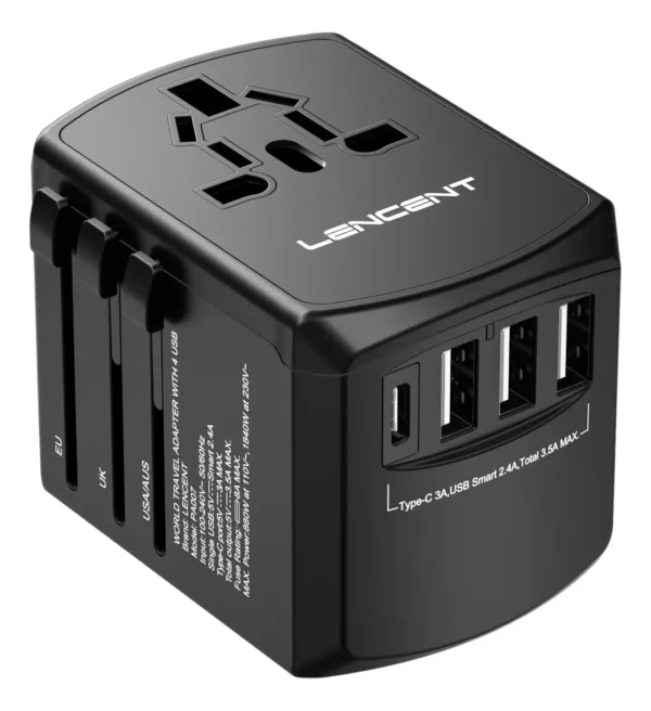 Adaptador Enchufe Universal Usb De Viaje Cargador Europeo Cod 15