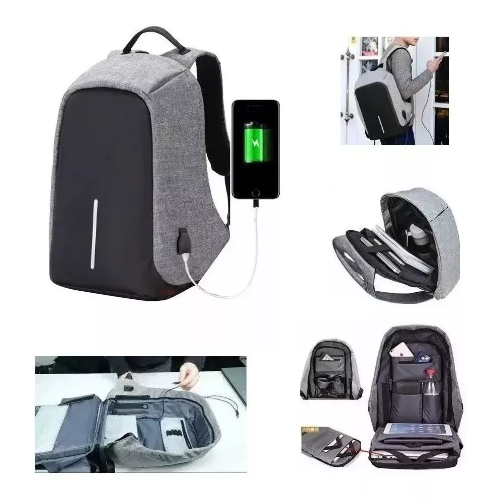 Maleta Maletín Antirrobo Impermeable Puerto Usb cod 18 - Image 1