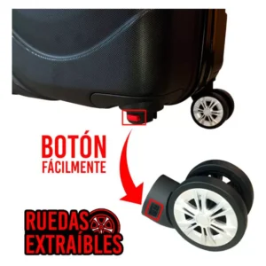 Maleta De Viaje Rigida Cabina Equipaje Mano 10 Kg Pequeña Color Gris claro cod 16 - Image 4