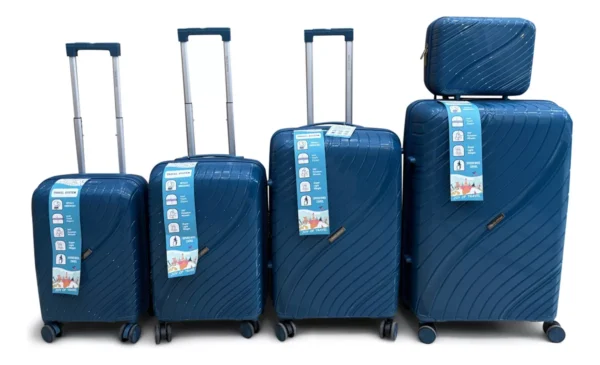Combo De Maletas De Viaje Travel System 5 Tamaños Seguro Tsa cod 24