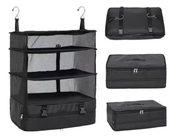 Maleta Colgante Organizador Equipaje Guardar Ropa 3 Niveles cod 11 - Image 3