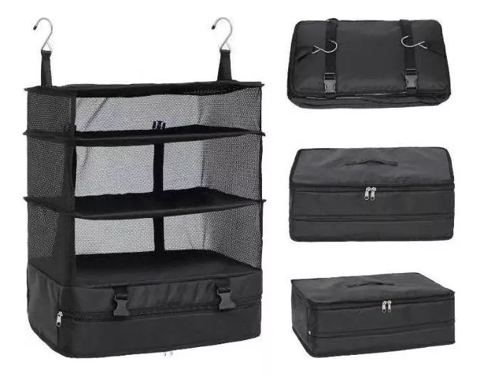 Maleta Colgante Organizador Equipaje Guardar Ropa 3 Niveles cod 11 - Image 3