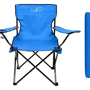 Silla Plegable Con Soporte Para Brazo Camping Exterior Playa Color Azul cod 28 - Image 1
