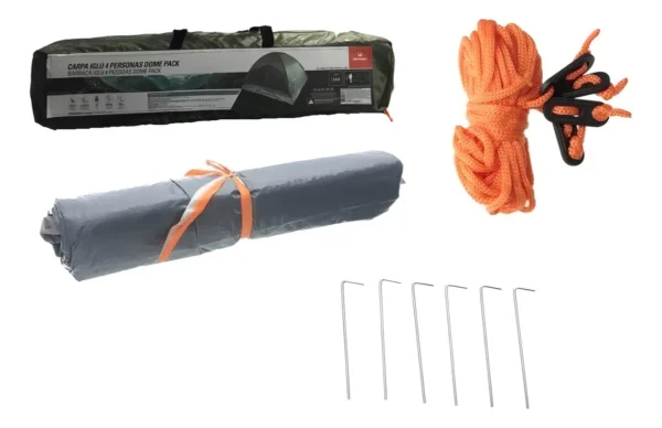 Carpa 4 personas Klimber termosellada con bolso mar del plata color verde cod 12 - Image 7
