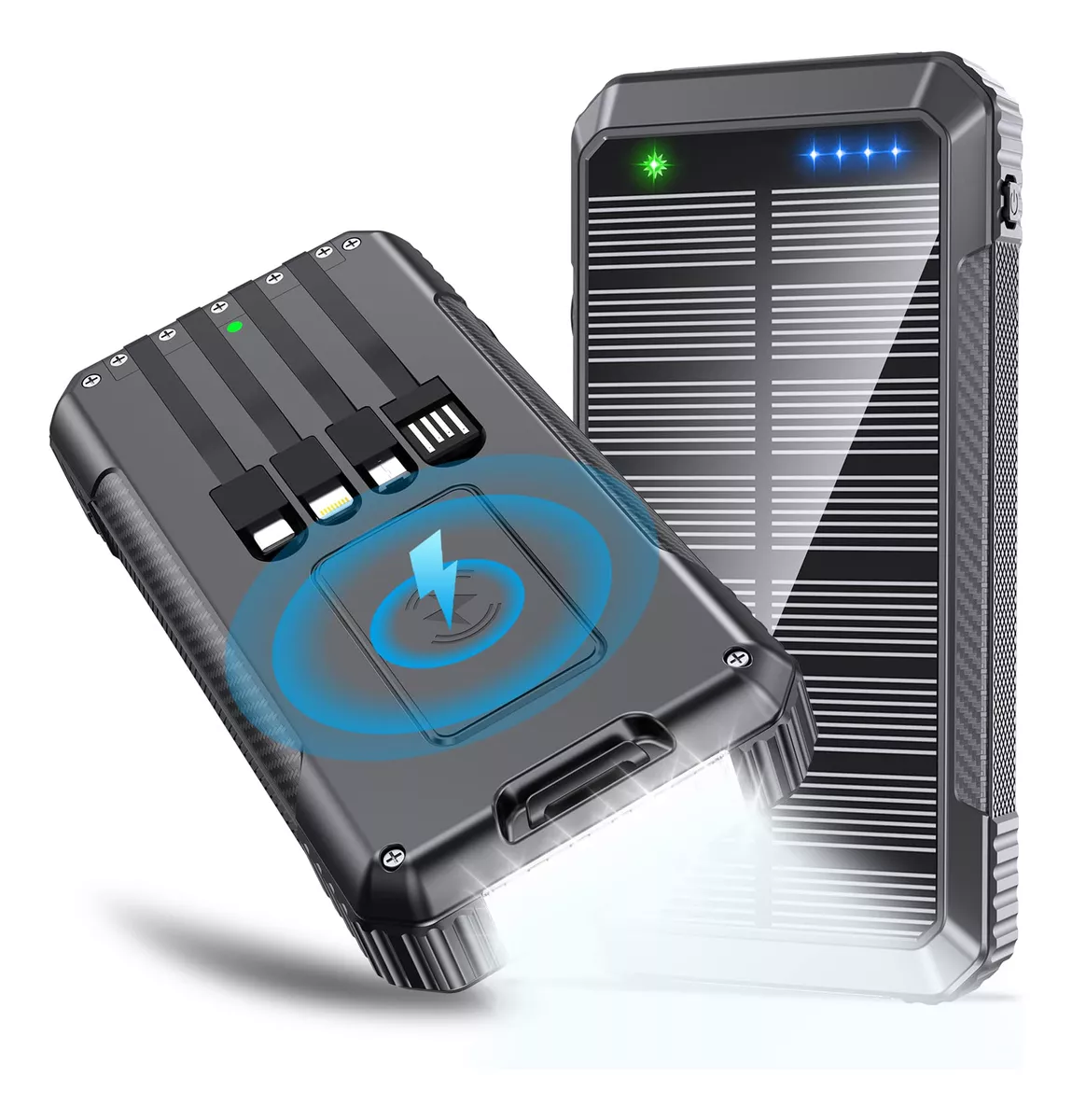 Djkk Banco De Energa Solar Cargador Inalmbrico 33800mah Inco cod 20 - Image 1