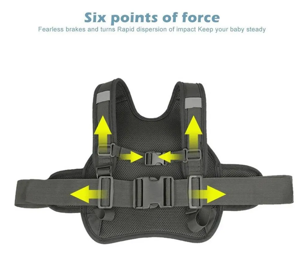 Cinturón De Seguridad Para Niños Con Arnés Para Moto - Image 3