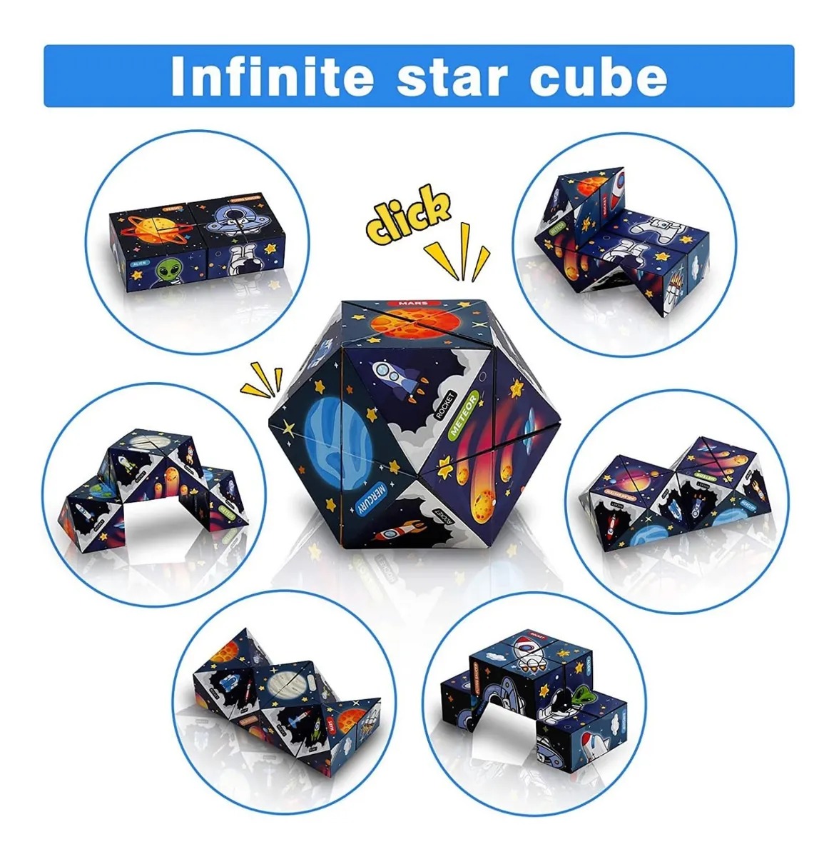 Cubo Magico Astronauta Viaje Cosmico Rompecabezas - Image 3