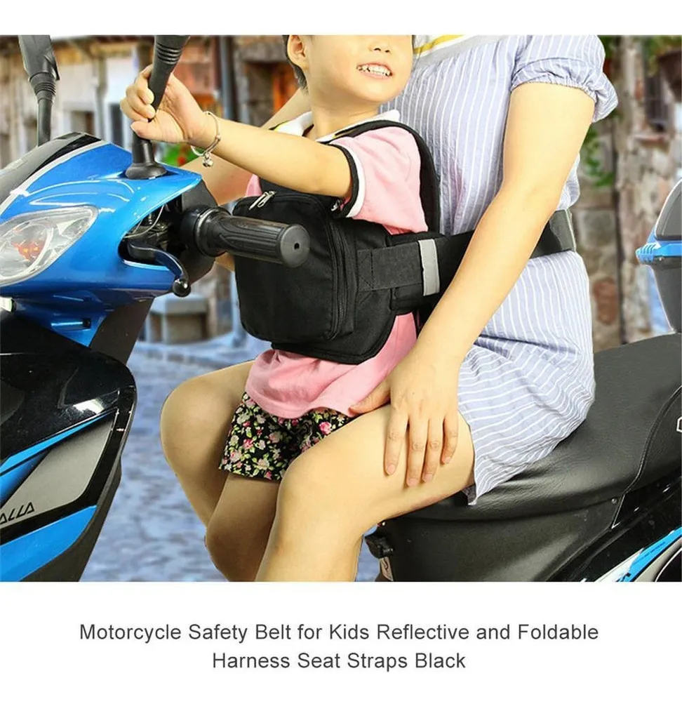 Cinturón De Seguridad Para Niños Con Arnés Para Moto - Image 5