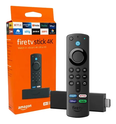 Amazon Fire TV Stick 4K de voz 3.ª generación 4K 8GB negro con 1.5GB de memoria RAM