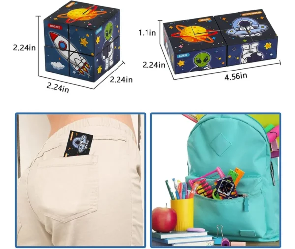 Cubo Magico Astronauta Viaje Cosmico Rompecabezas - Image 5