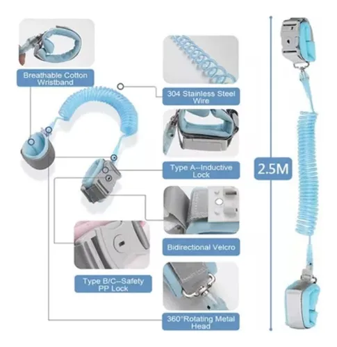 Arnés Seguridad Manilla Bebe Caminador Pulsera Niño Niña - Image 8